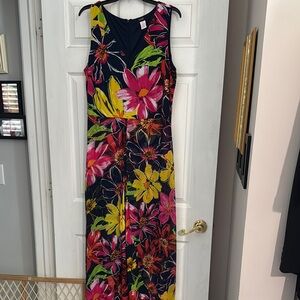 MSK Pink and Yellow Wide Leg Jumpsuit for Cocktail